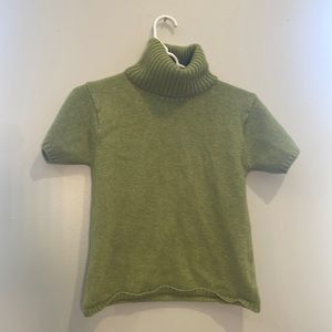 Green, Mock-Neck Turtleneck